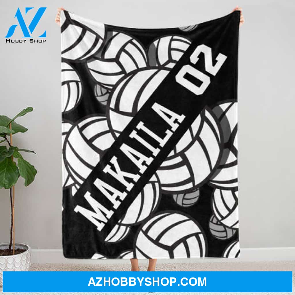 Volleyball Lover Personalized Blanket Gift For Sport Lovers