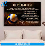 G-volleyball poster - Dad to daughter - never lose