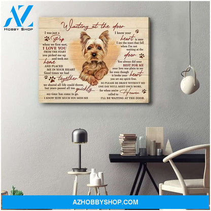 Waiting At The Door Yorkshire Wall Art Canvas