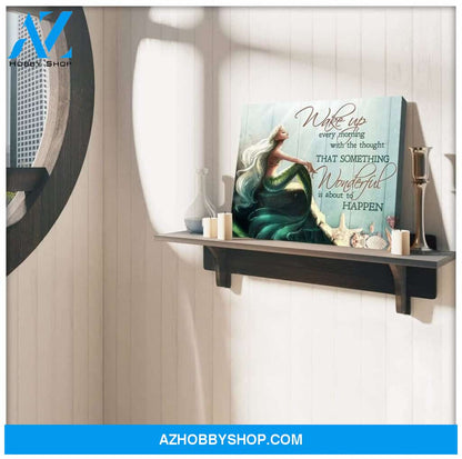 Wake Up Every Morning Mermaid Canvas Wall Art