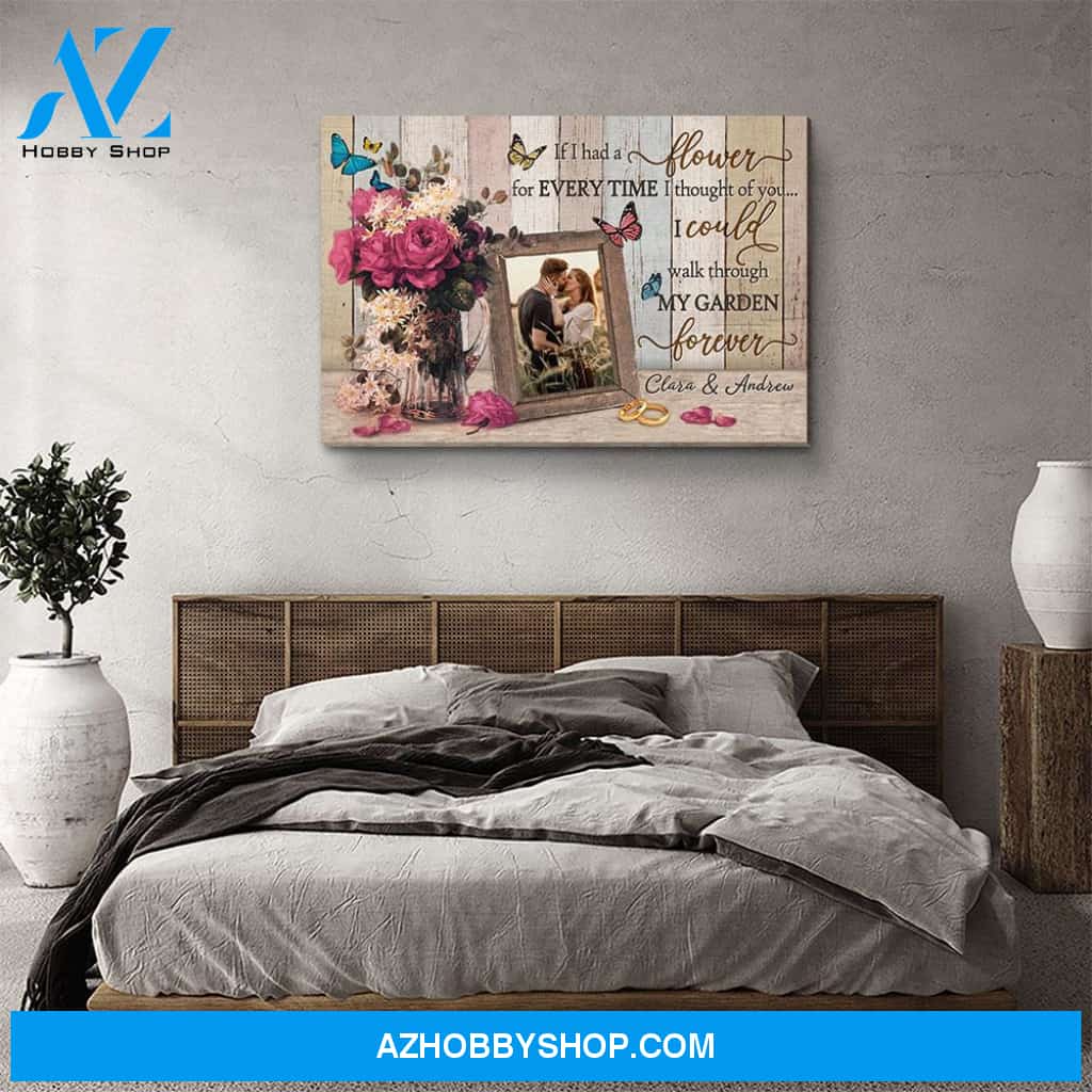 Walk Through My Garden - Personalized Custom Photo Canvas