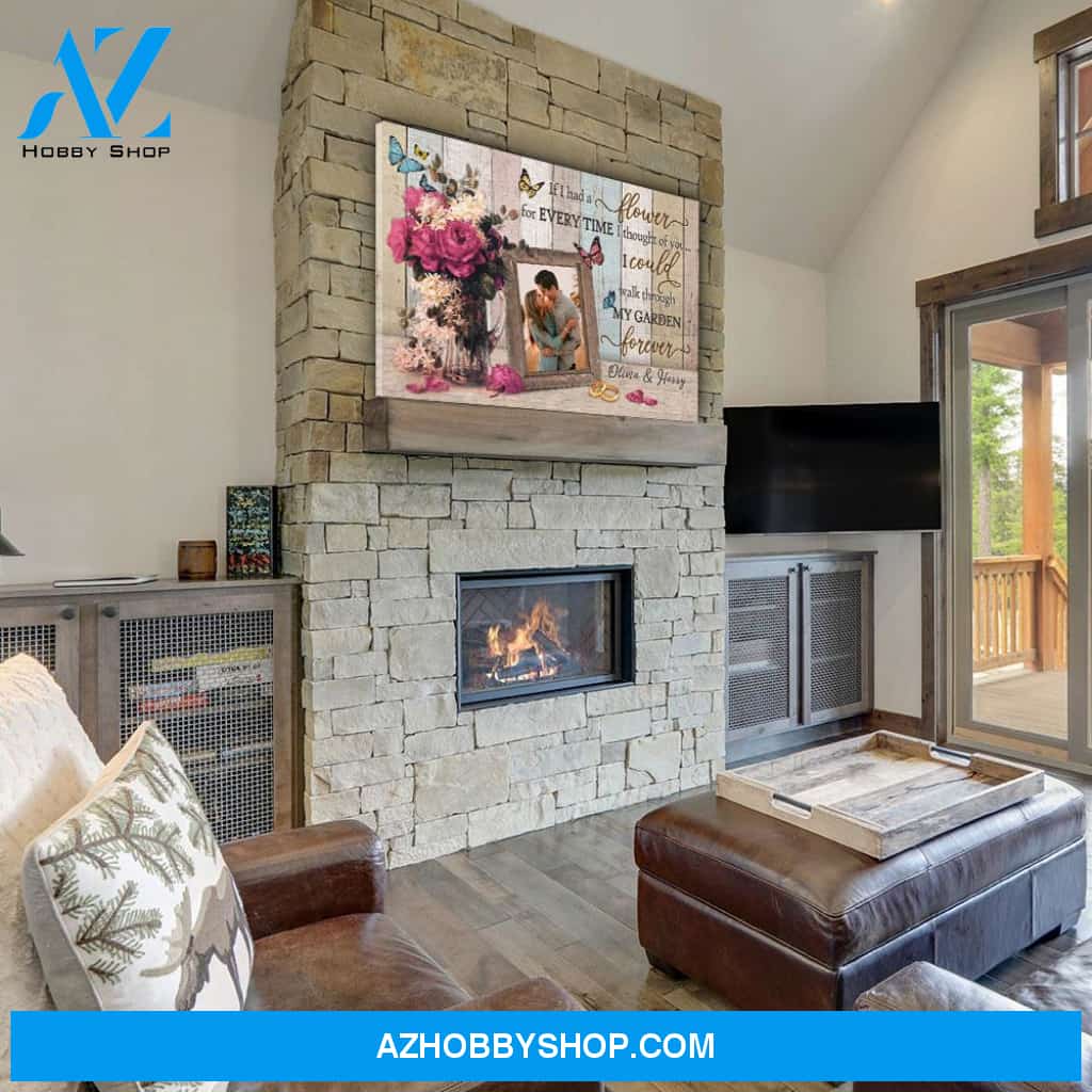 Walk Through My Garden - Personalized Custom Photo Canvas