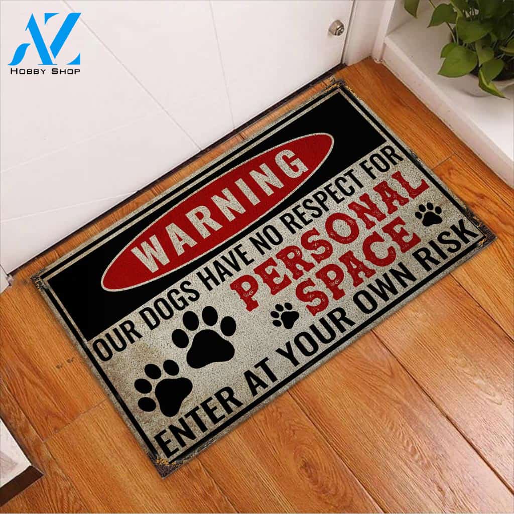 Warning - Dog Doormat