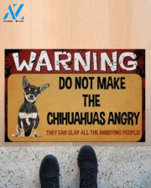 Warning Dont Make Chihuahua Angry Doormat