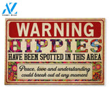 Warning Hippies Have Been Spotted In This Area Doormat