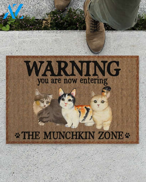Warning The Munchkin Zone Doormat Welcome Mat Housewarming Gift Home Decor Funny Doormat Best Gift Idea