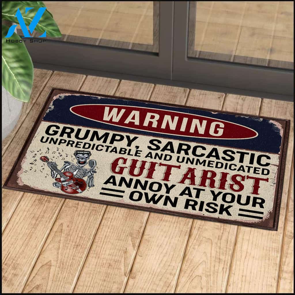 Warning This Property Is Protected Indoor and Outdoor Doormat Warm House Gift Welcome Mat Gift for Labrador Lovers Birthday Gift