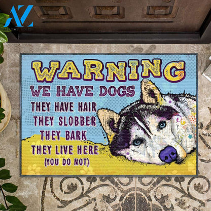 Warning! We Have Husky Doormat