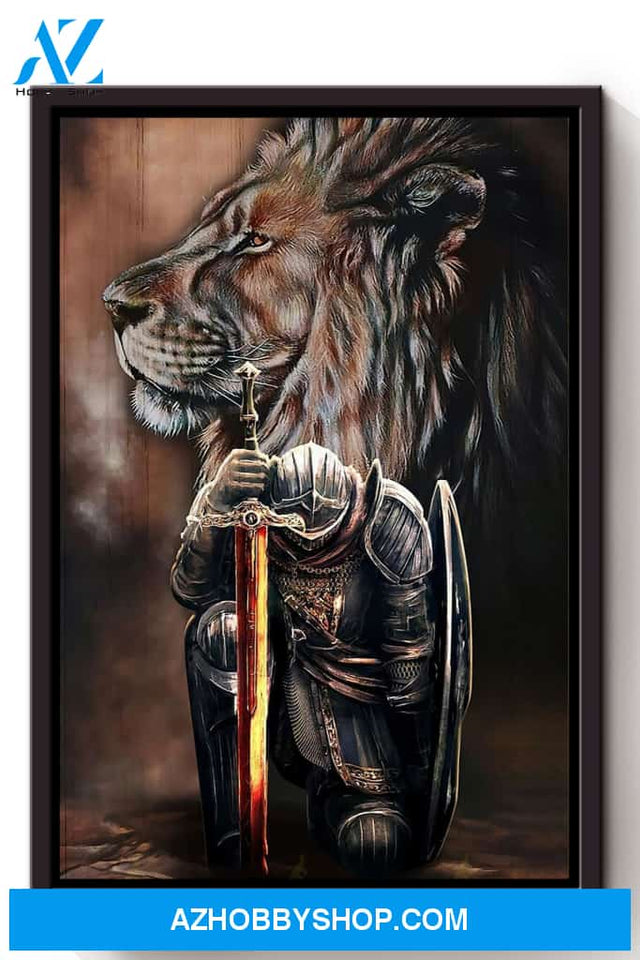 Warrior Of God Christian Wall Art Gift For Christmas Canvas And Poster, Wall Decor Visual Art