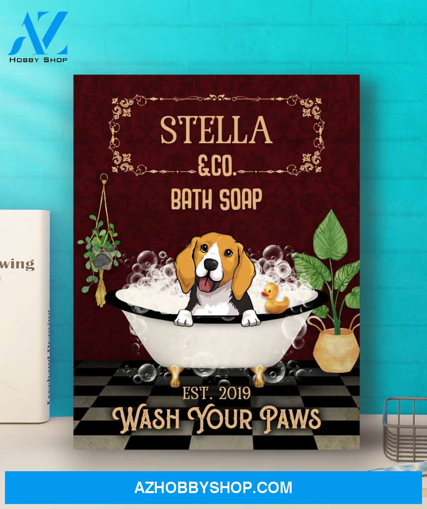 Wash Your Paws - Personalized Custom Canvas