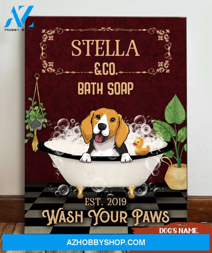 Wash Your Paws - Personalized Custom Canvas