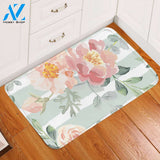 Watercolored Roses Door Mat