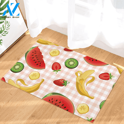 Watermelon Banana Kiwi Strawberry Doormat Welcome Mat Housewarming Gift Home Decor Funny Doormat Gift Idea For Fruit Lovers