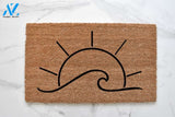Wave And Sun Doormat, Summer Doormat Welcome Mat House Warming Gift Home Decor Funny Doormat Gift Idea