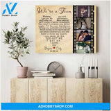 We are a team heart version - Personalized Canvas