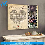 We are a team heart version - Personalized Canvas