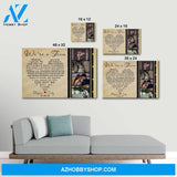 We are a team heart version - Personalized Canvas