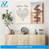 We are a team multi names - Personalized Canvas