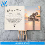 We are a team multi names - Personalized Canvas