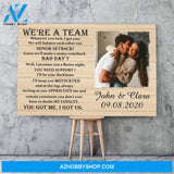 We are a team - Personalized Canvas