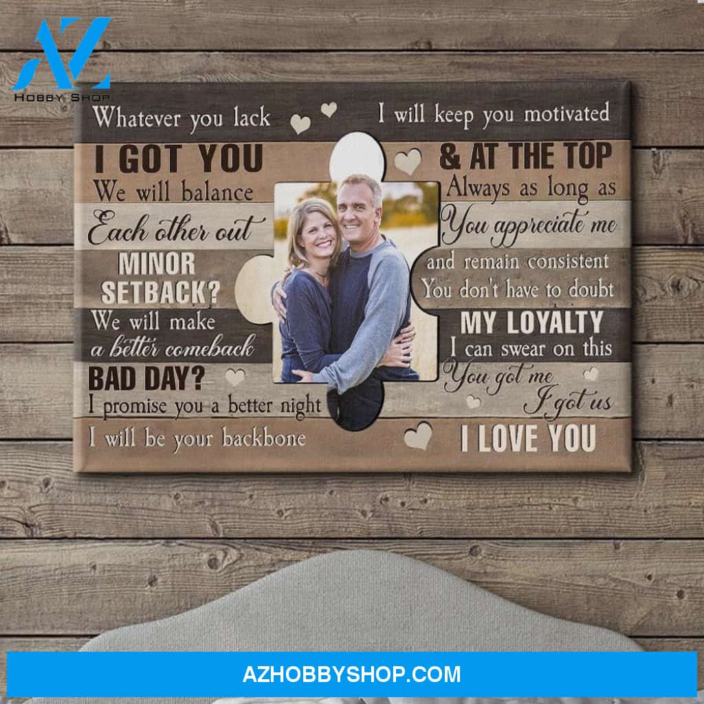 We Are A Team - Personalized Custom Photo Canvas