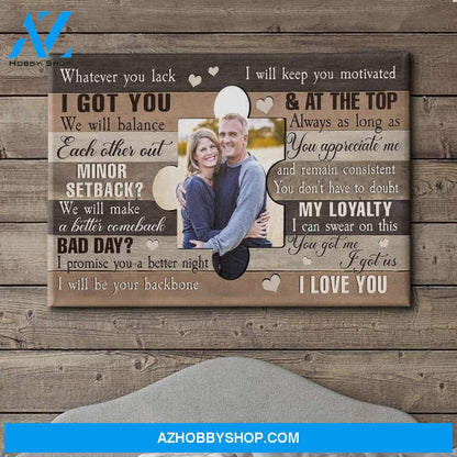 We Are A Team - Personalized Custom Photo Canvas