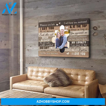 We Are A Team - Personalized Custom Photo Canvas