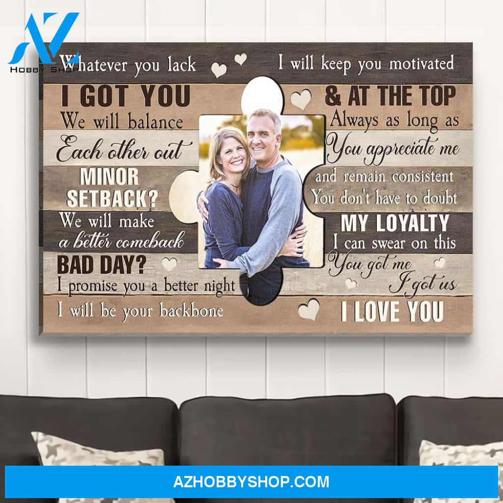We Are A Team - Personalized Custom Photo Canvas