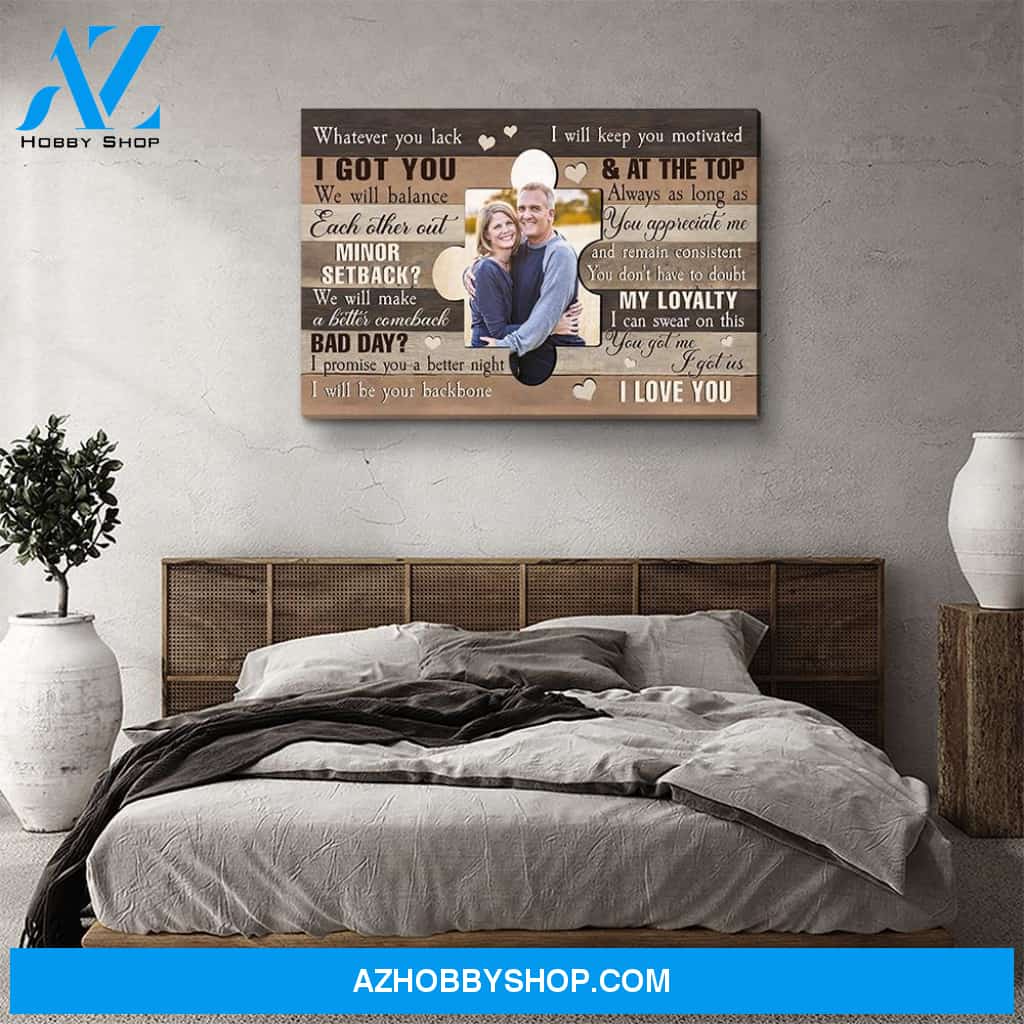 We Are A Team - Personalized Custom Photo Canvas