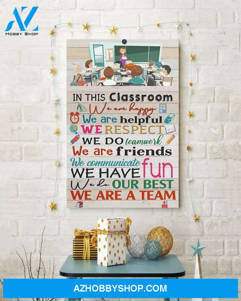 WE ARE A TEAM TEACHER CANVAS