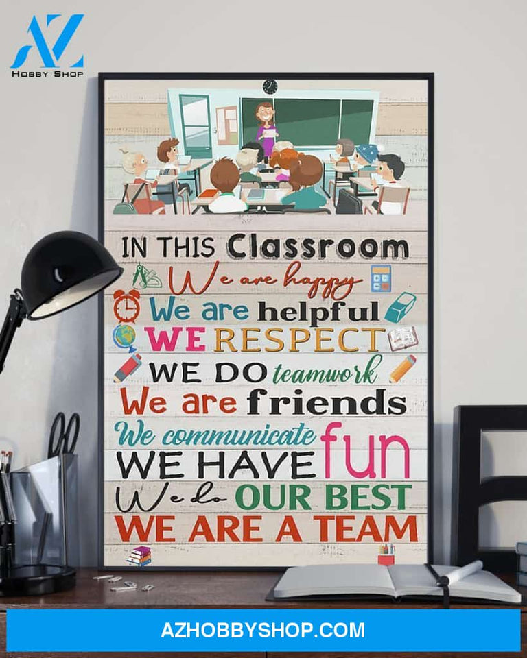 WE ARE A TEAM TEACHER CANVAS