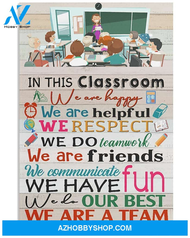 WE ARE A TEAM TEACHER CANVAS