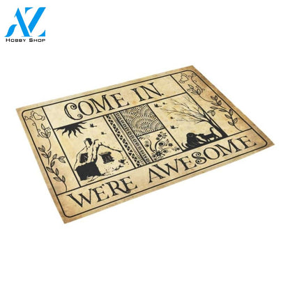 We Are Awesome Doormat Indoor And Outdoor Mat Entrance Rug Sweet Home Decor Housewarming Gift Gift For Friend Family Stem Feminist