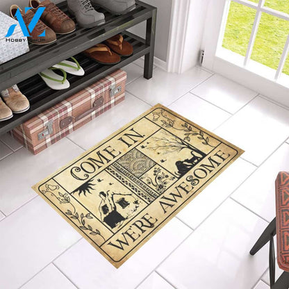 We Are Awesome Doormat Indoor And Outdoor Mat Entrance Rug Sweet Home Decor Housewarming Gift Gift For Friend Family Stem Feminist