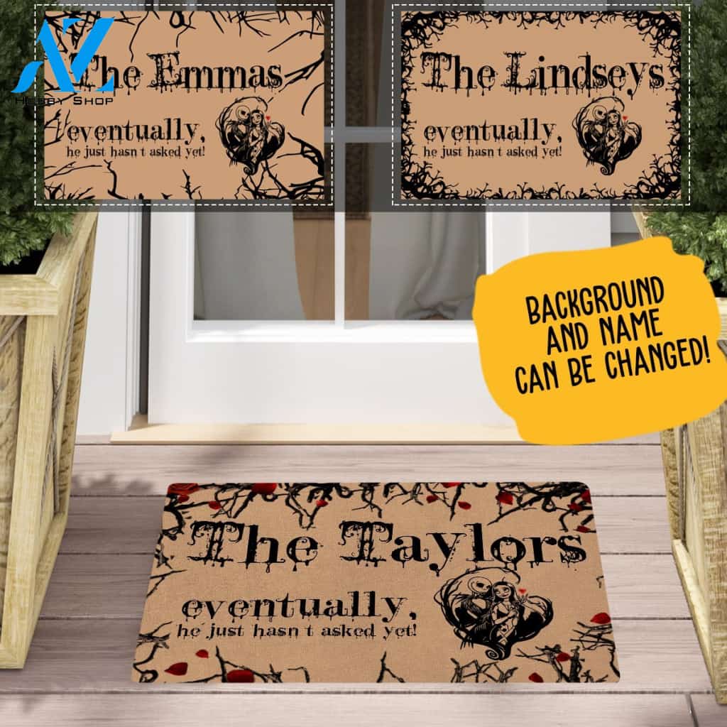 We Are Going To Be Family Eventually Couple Personalized Doormat AP01