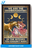 We Are Granddaughter Of Witch Cowgirl Halloween Canvas And Poster, Wall Decor Visual Art, Halloween Gift, Happy Halloween