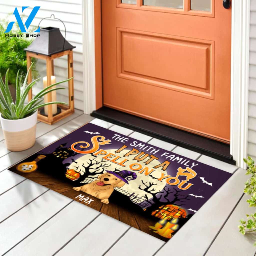We But A Spell On You - Funny Doormat For Dog Lovers - Personalized Doormat