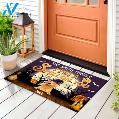 We But A Spell On You - Funny Doormat For Dog Lovers - Personalized Doormat