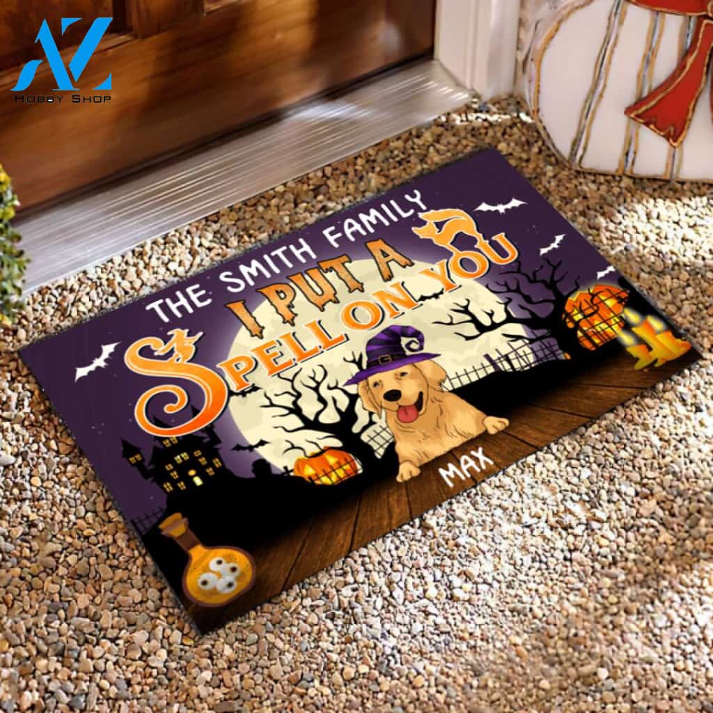 We But A Spell On You - Funny Doormat For Dog Lovers - Personalized Doormat