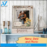 We decided on forever - Personalized canvas