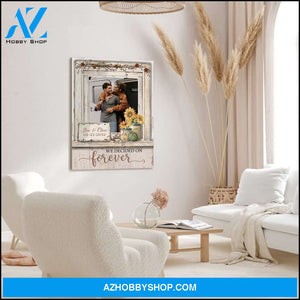 We decided on forever - Personalized canvas
