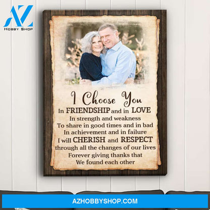 We Found Each Other - Personalized Custom Photo Canvas