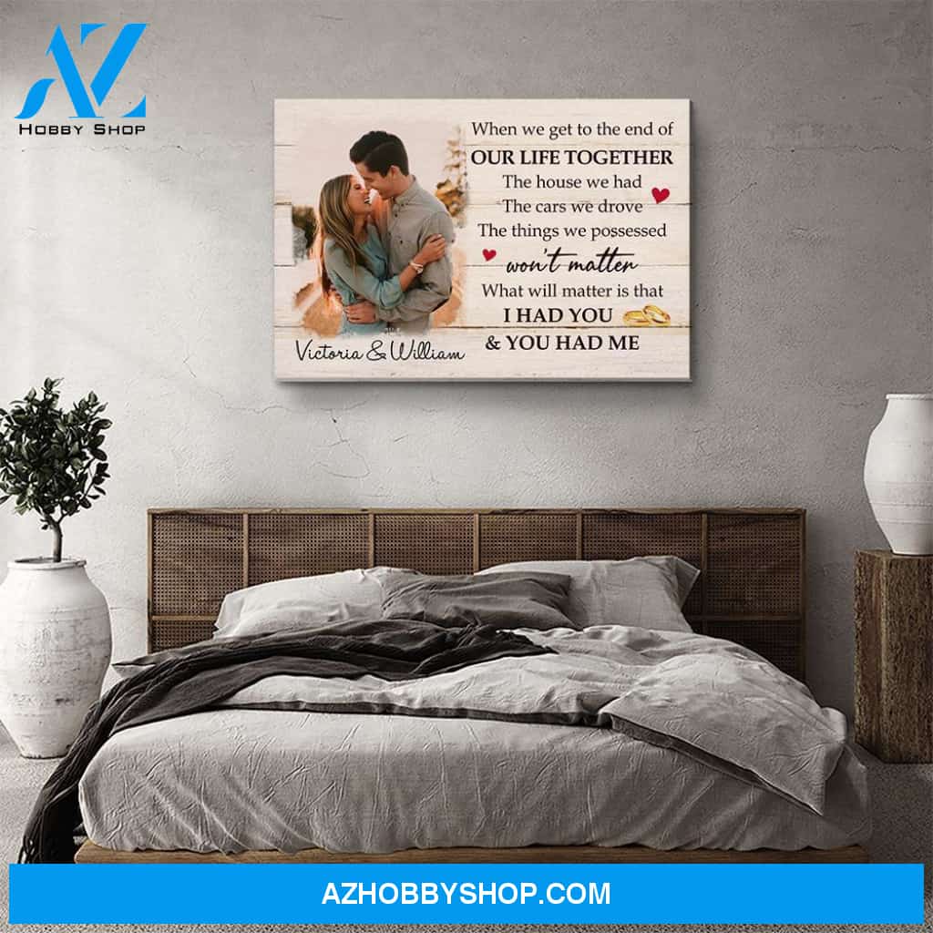 We Had Each Other - Personalized Custom Photo Canvas