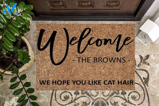 We Hope you like Cat Hair Custom Doormat | Welcome Mat | House Warming Gift