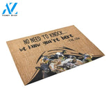 We Know You're Here Cow Printed Doormat Home Decor