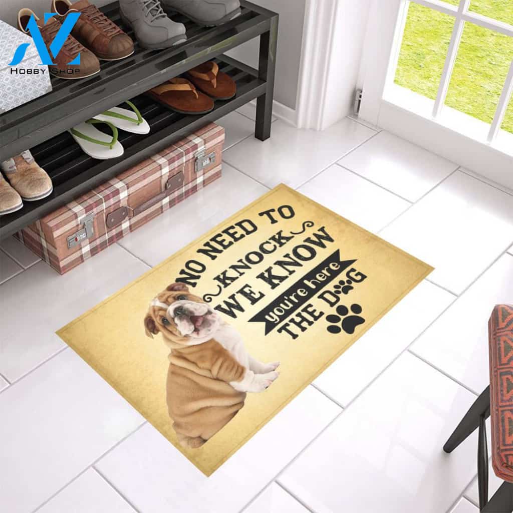 We Know You're Here Doormat Indoor And Outdoor Mat Entrance Rug Sweet Home Decor Housewarming Gift Gift For Friend Family Stem Feminist