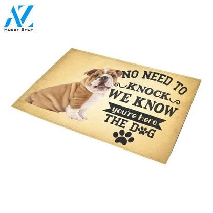 We Know You're Here Doormat Indoor And Outdoor Mat Entrance Rug Sweet Home Decor Housewarming Gift Gift For Friend Family Stem Feminist