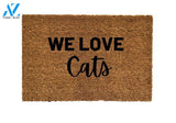 We Love Cats Door mat, We Love Cats Doormat, Cat Door mats, Cat Doormats, Crazy Cat Lady Gift, Funny Door mats, Funny Doormats, Cat Mom