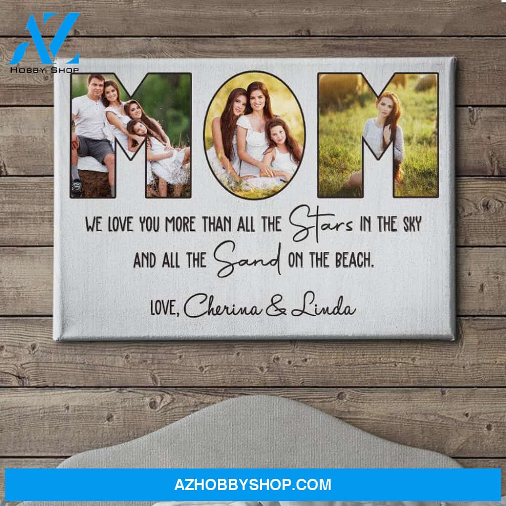We Love You - Personalized Custom Photo Canvas