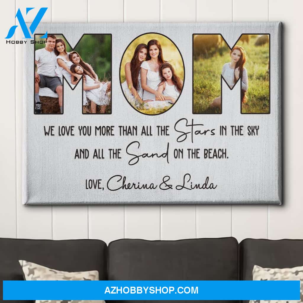 We Love You - Personalized Custom Photo Canvas